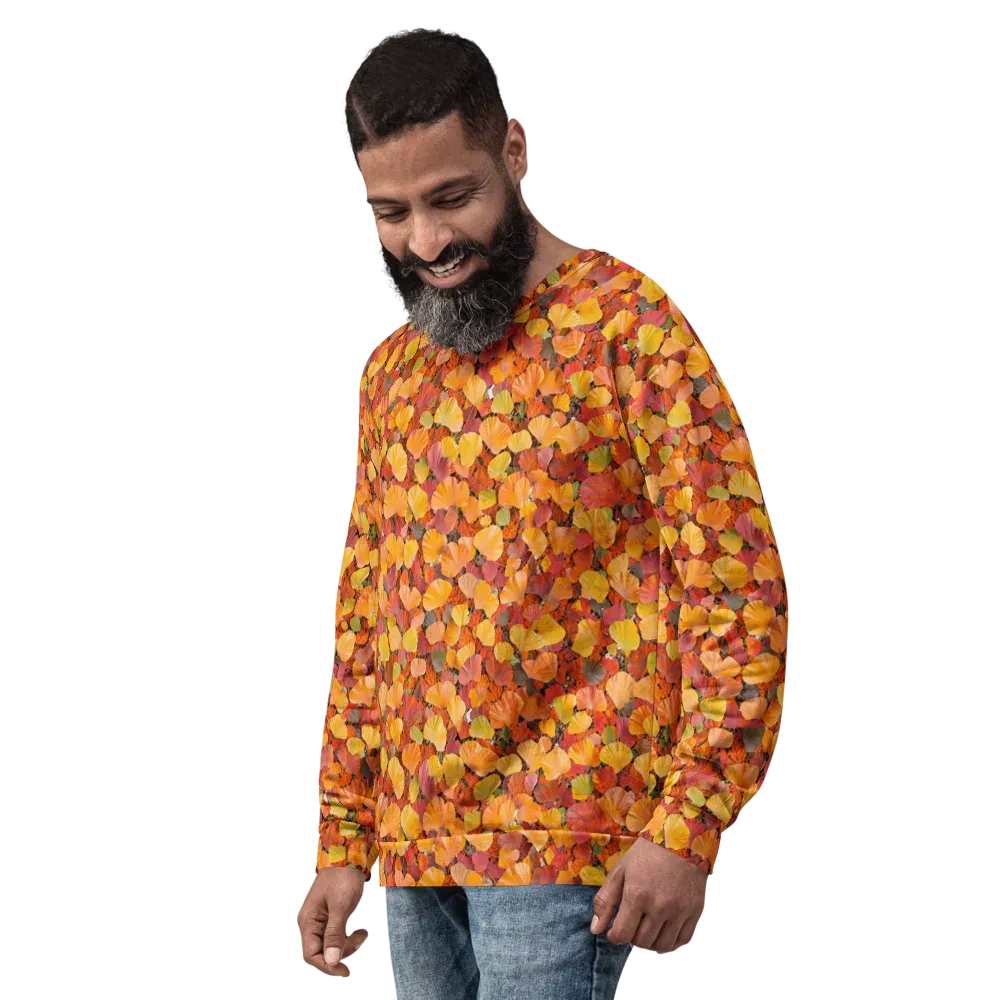 Ember Ginkgo on Sweatshirt — Left Front