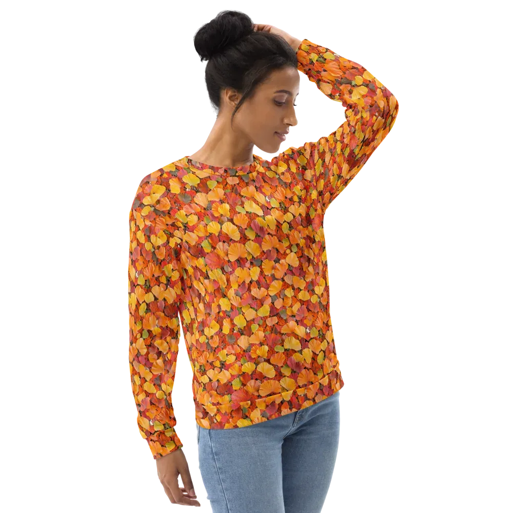 Ember Ginkgo on Sweatshirt — Right Front