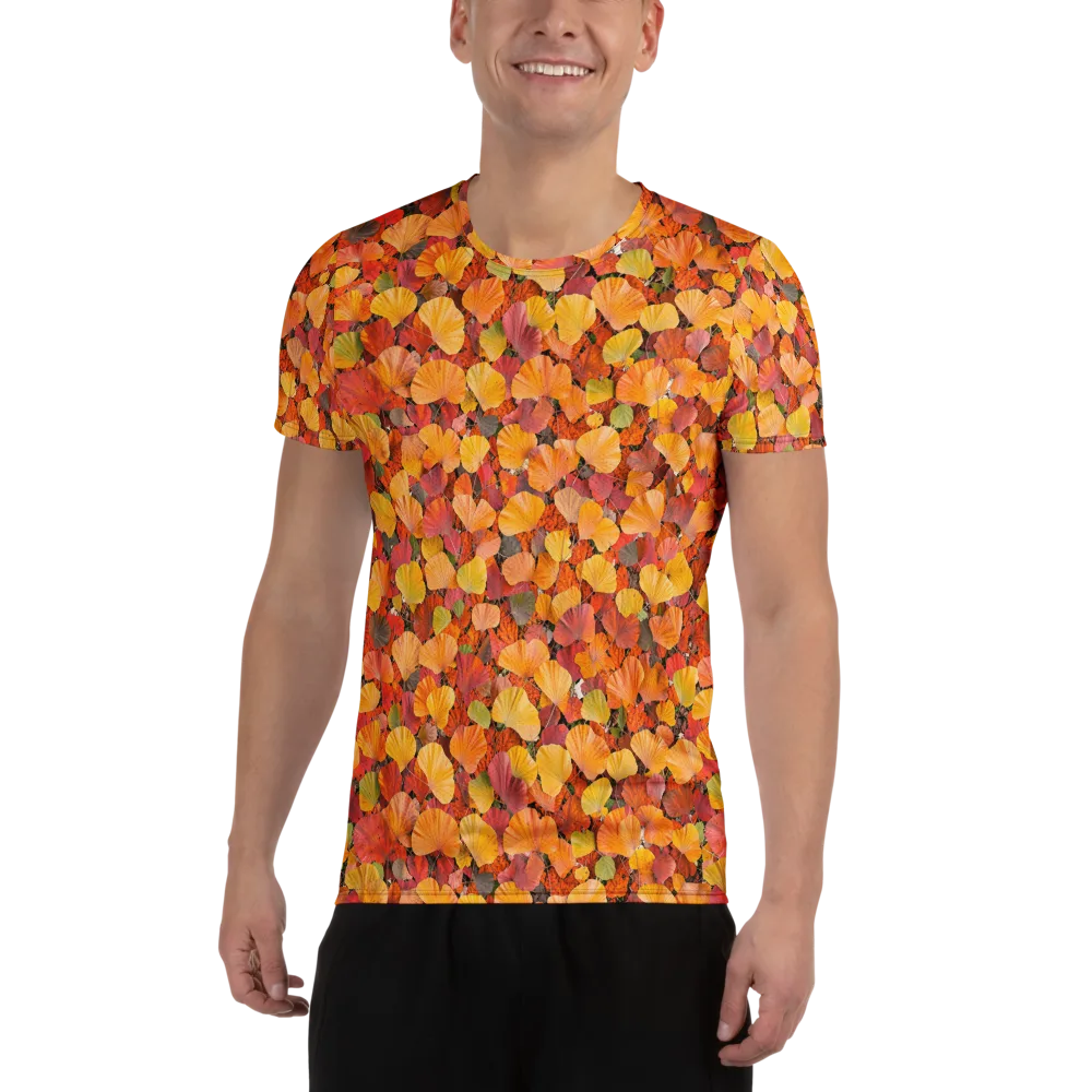 Ember Ginkgo on Men's Athletic T-Shirt — Front