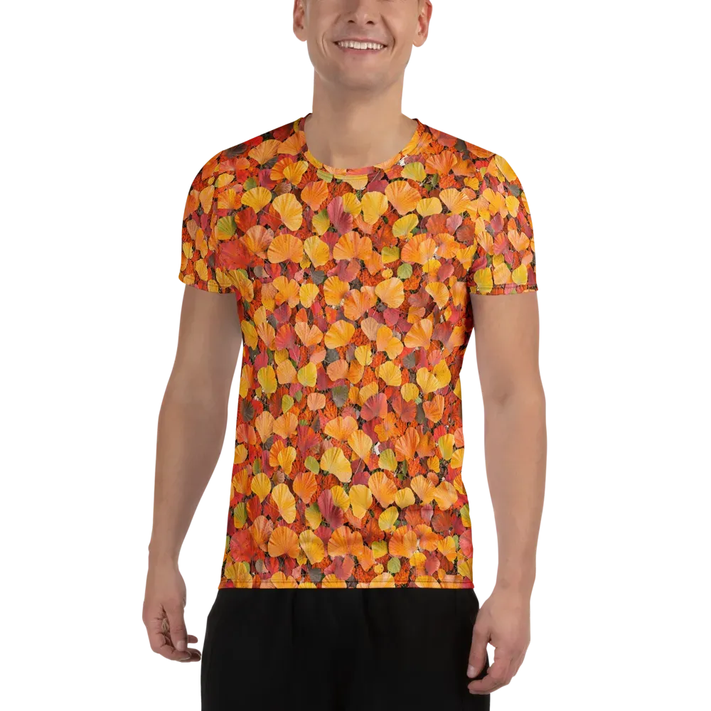 Ember Ginkgo on Men's Athletic T-Shirt — Front