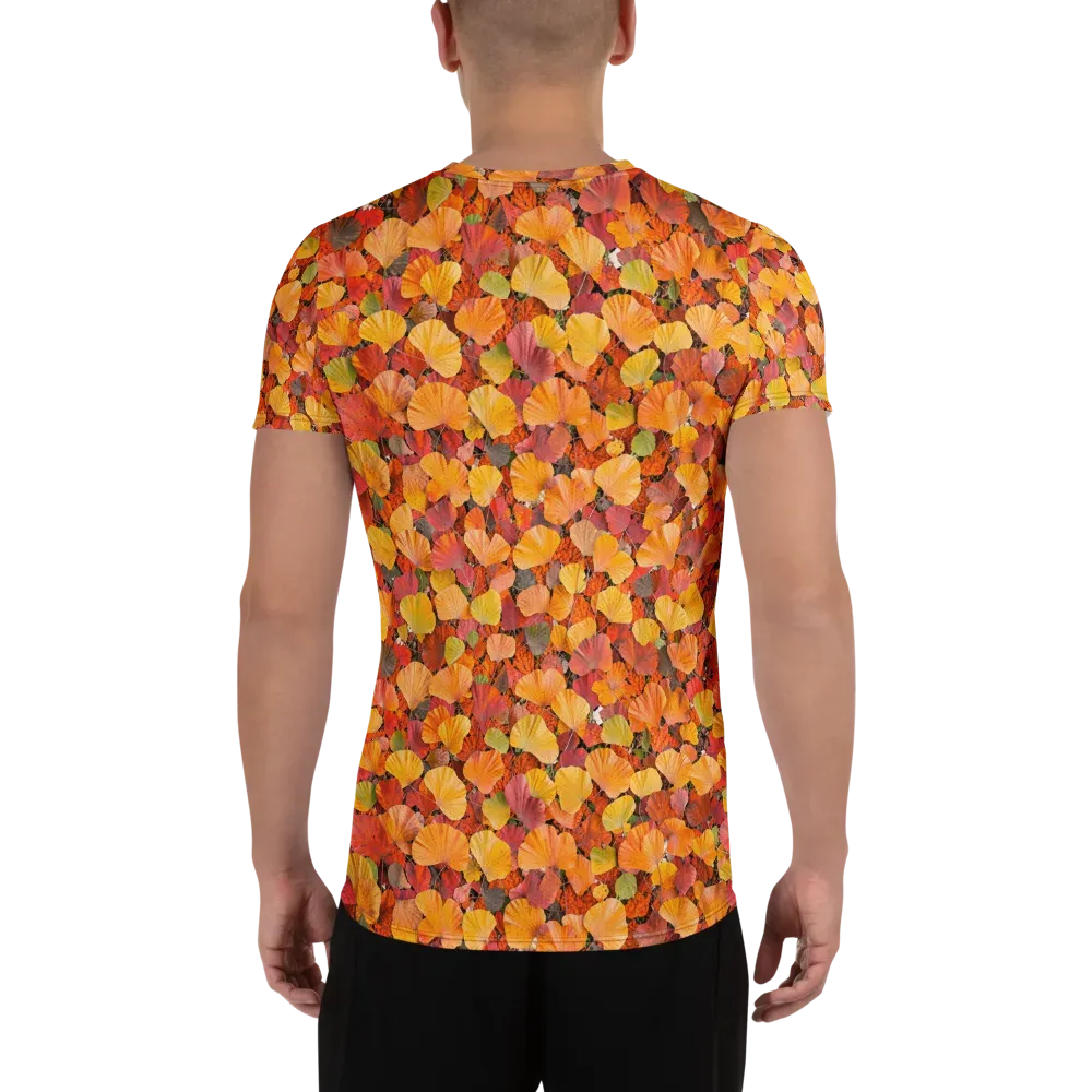 Ember Ginkgo on Men's Athletic T-Shirt — Back