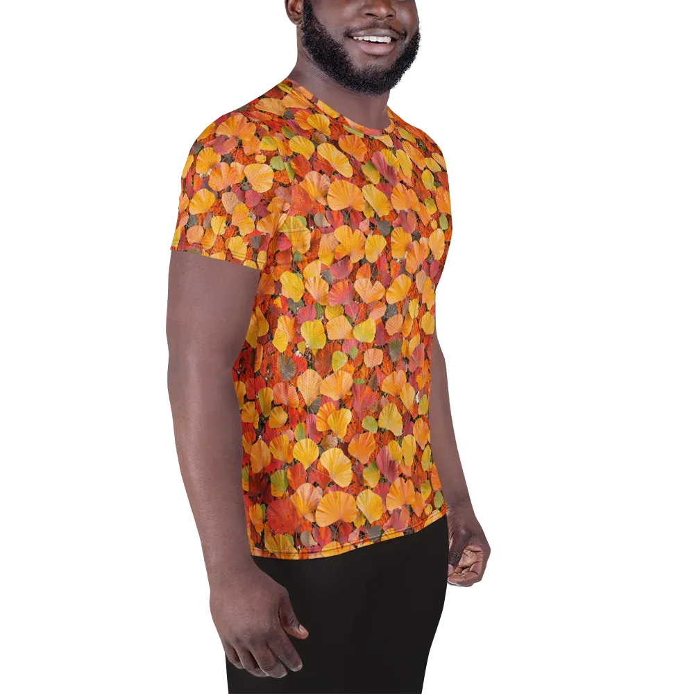 Ember Ginkgo on Men's Athletic T-Shirt — Right