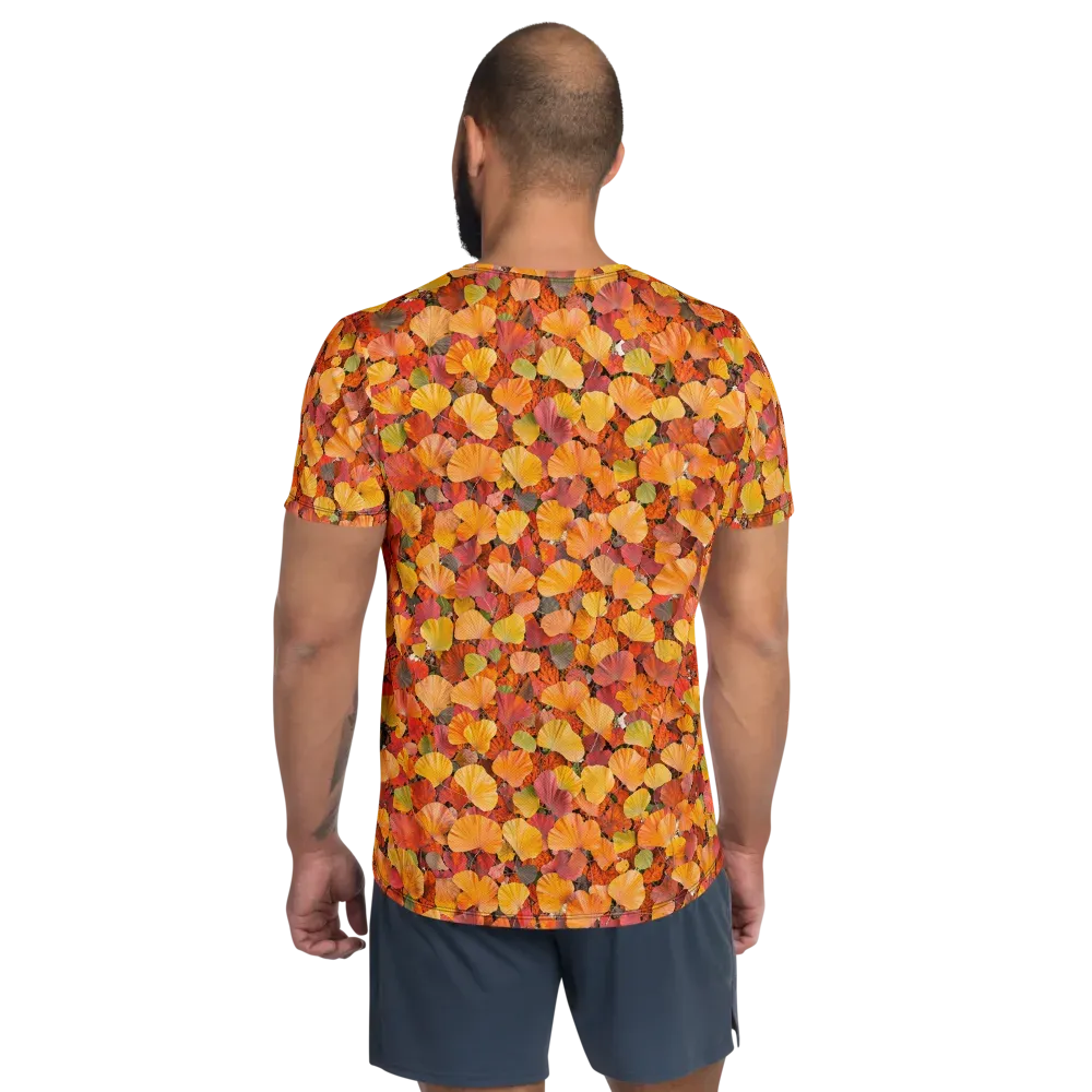Ember Ginkgo on Men's Athletic T-Shirt — Back
