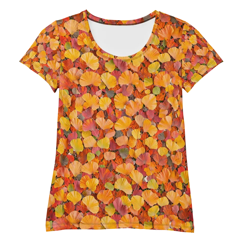 Ember Ginkgo on Women's Athletic T-Shirt — Front