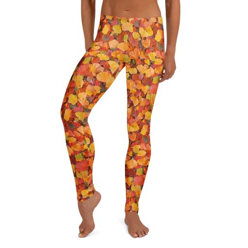 Ember Ginkgo on a Leggings