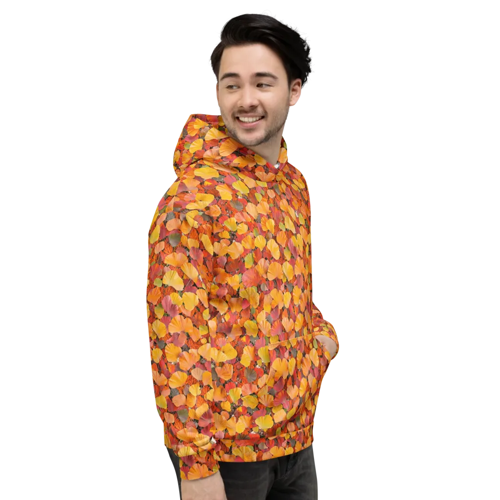 Ember Ginkgo on Hoodie — Right