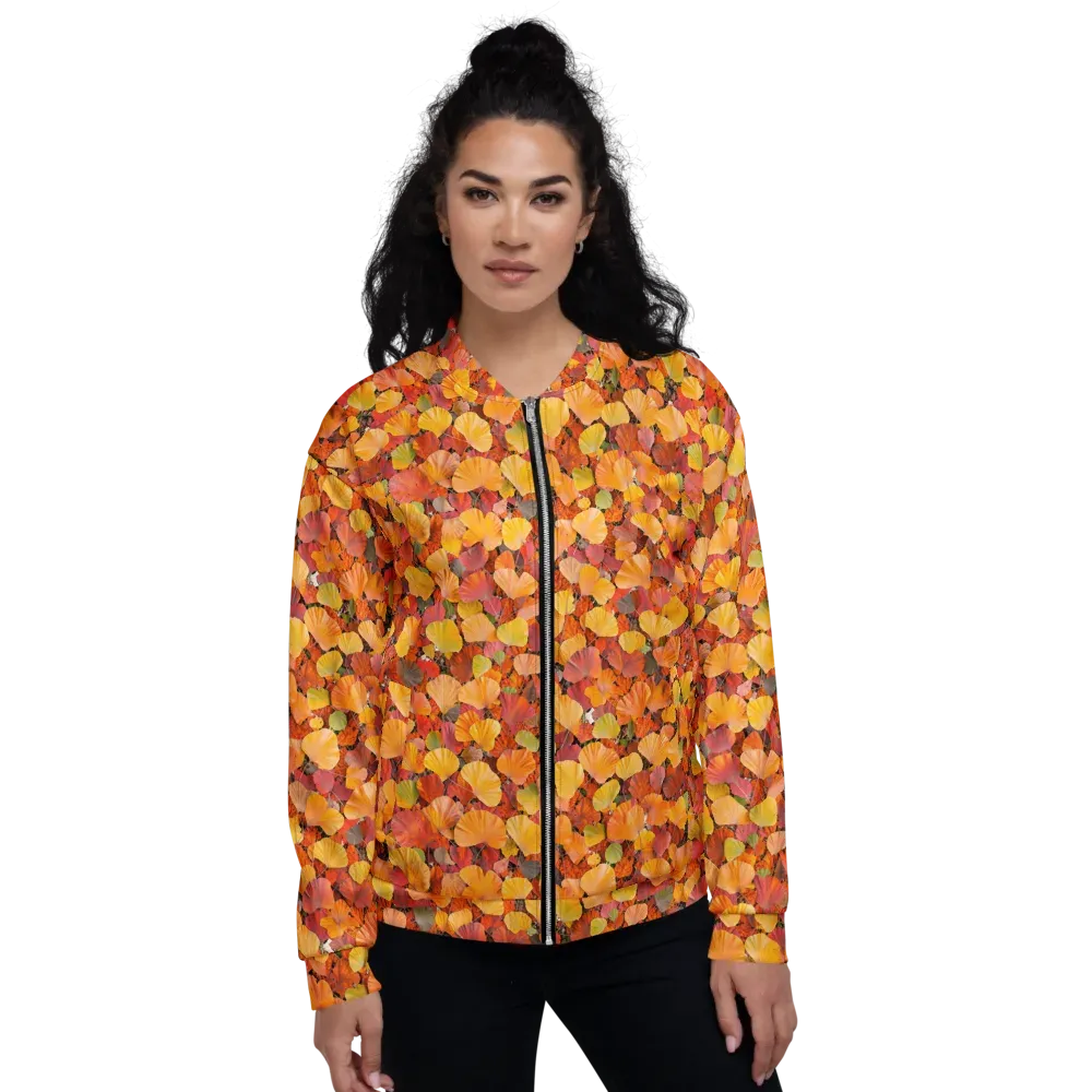 Ember Ginkgo on Bomber Jacket — Front