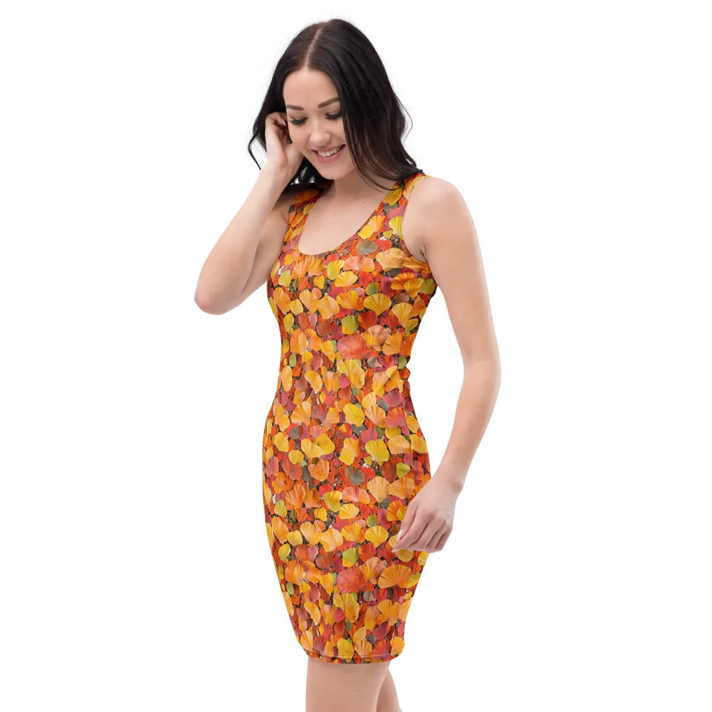 Ember Ginkgo on Bodycon Dress — Left Front