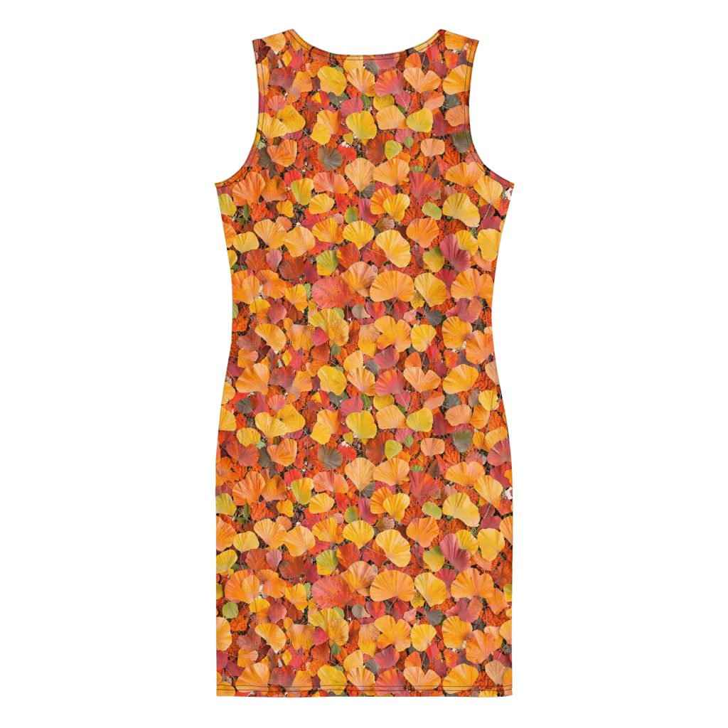 Ember Ginkgo on Bodycon Dress — Back
