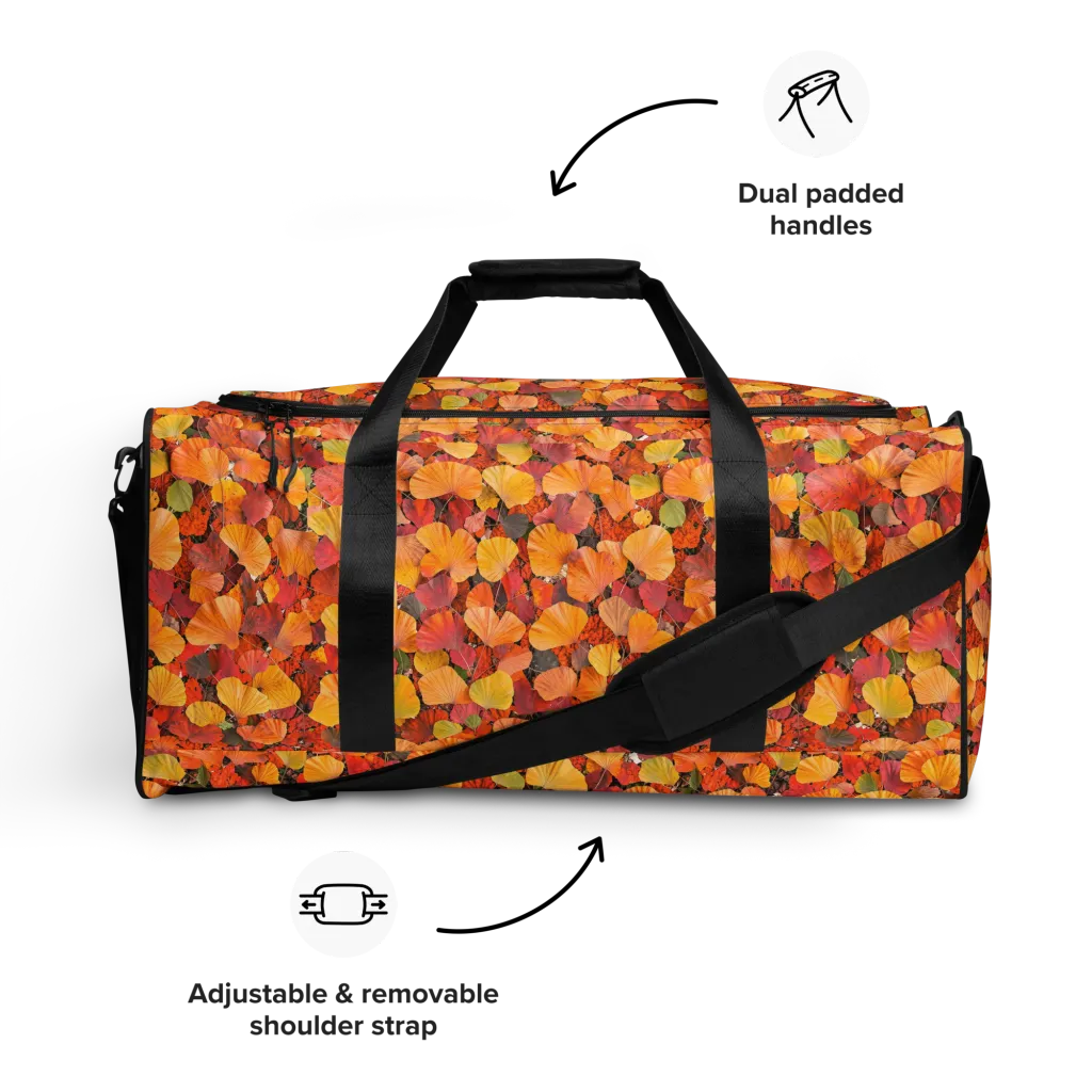 Ember Ginkgo on Duffle Bag — Front