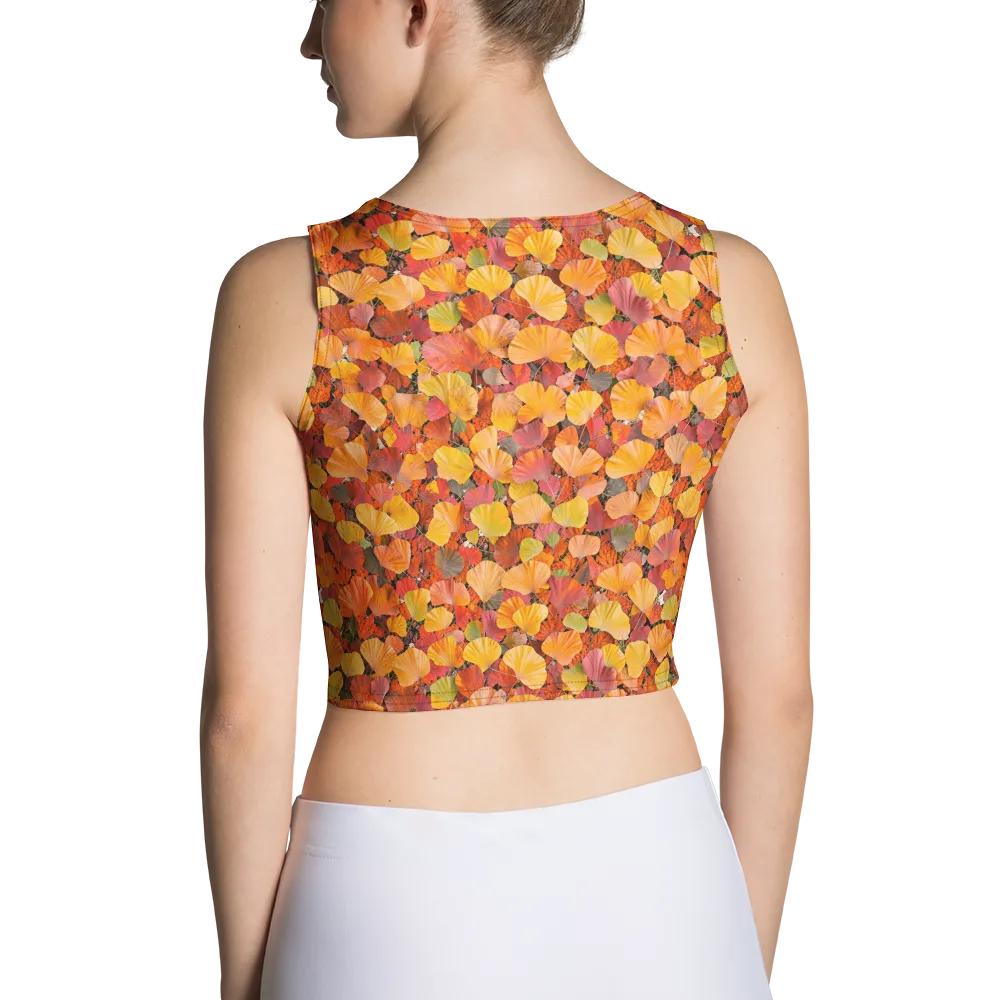 Ember Ginkgo on Crop Top — Back