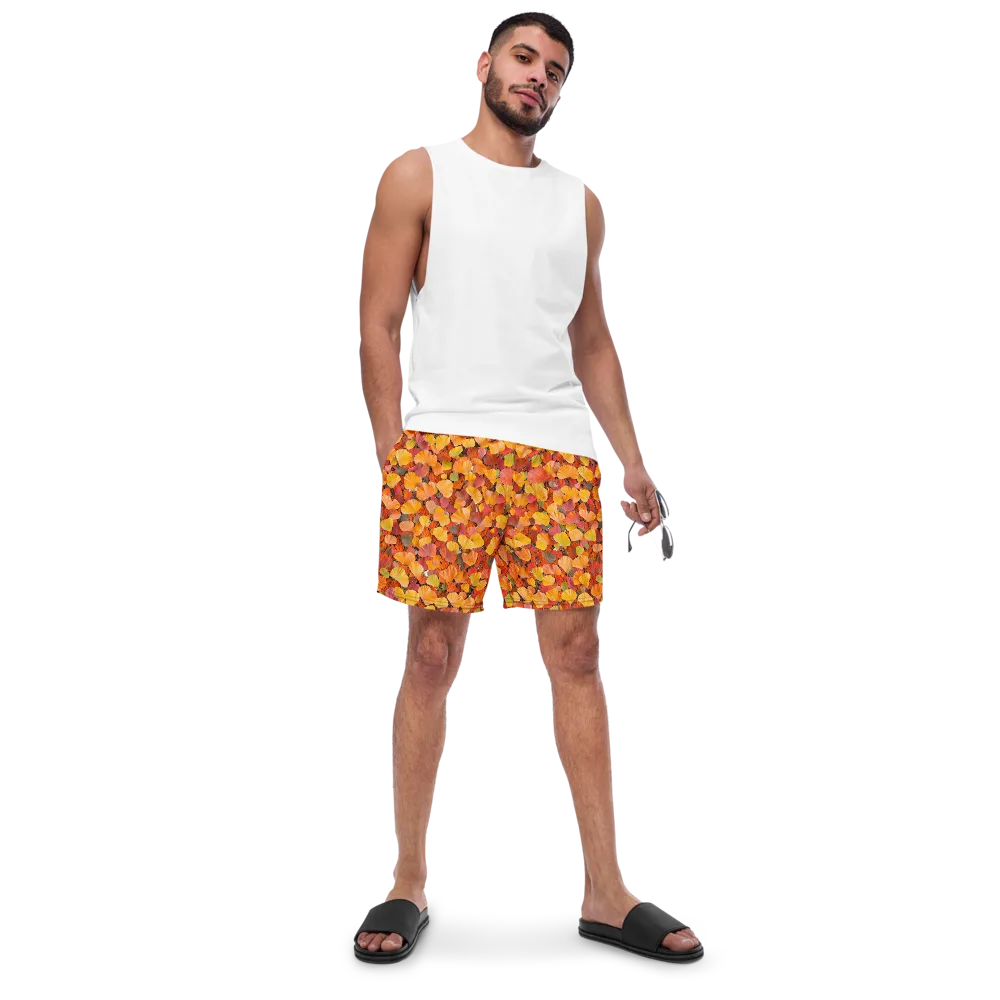 Ember Ginkgo on Swim Trunks — Front