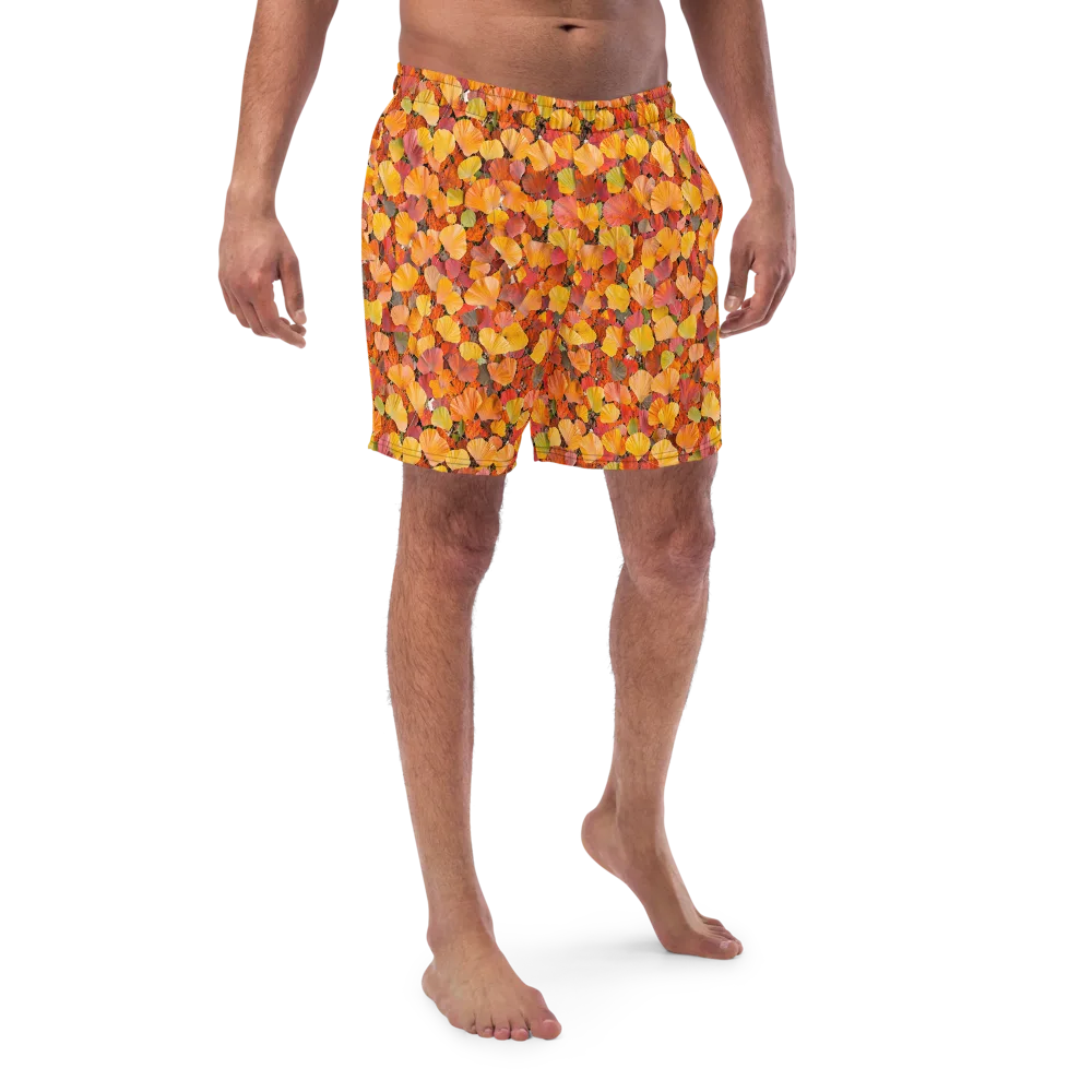 Ember Ginkgo on Swim Trunks — Front