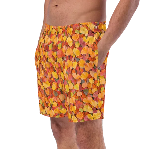 Ember Ginkgo on a Swim Trunks