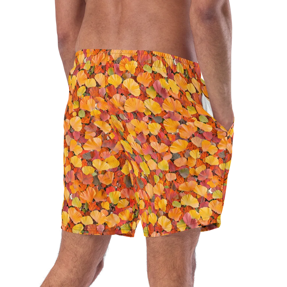 Ember Ginkgo on Swim Trunks — Right Back