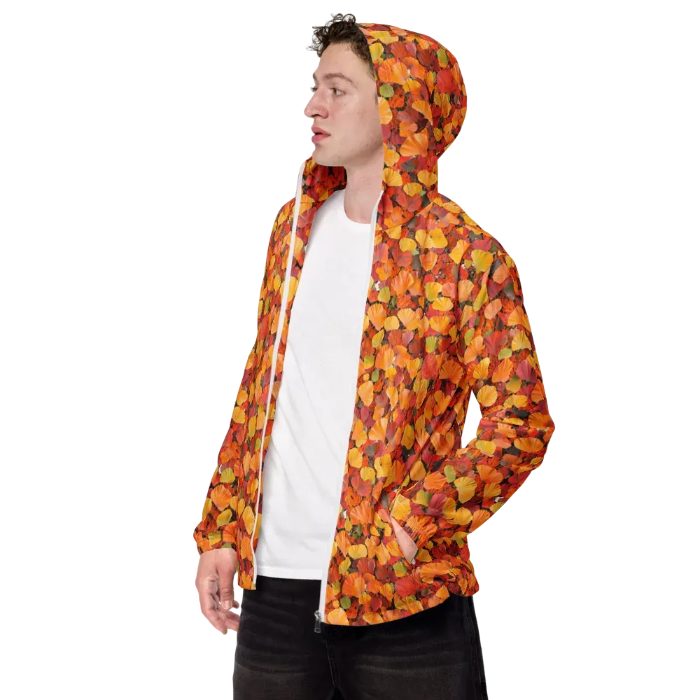 Ember Ginkgo on Men's Windbreaker — Left Front