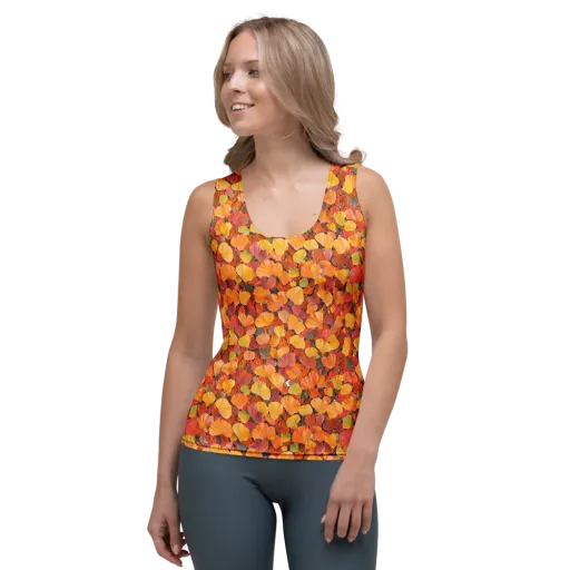 Ember Ginkgo on a Women's Tank Top