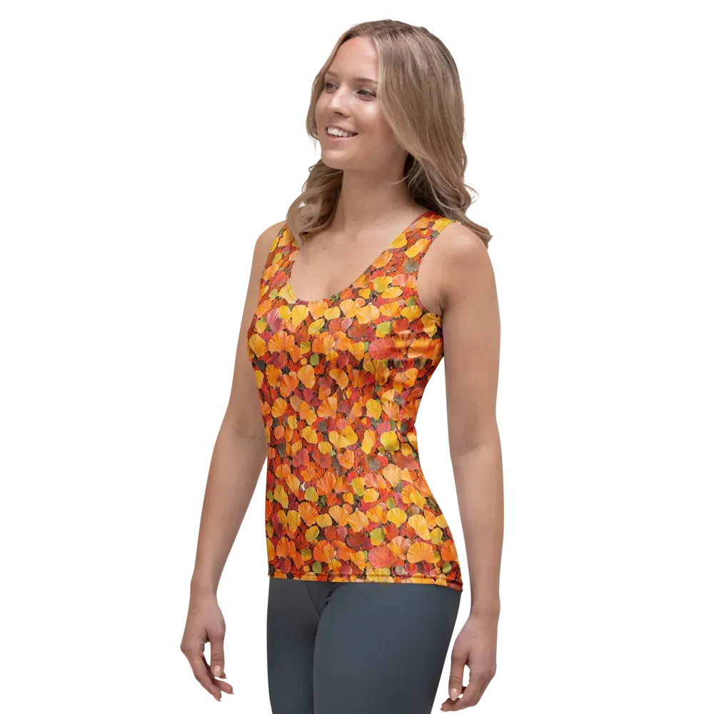 Ember Ginkgo on Women's Tank Top — Left Front