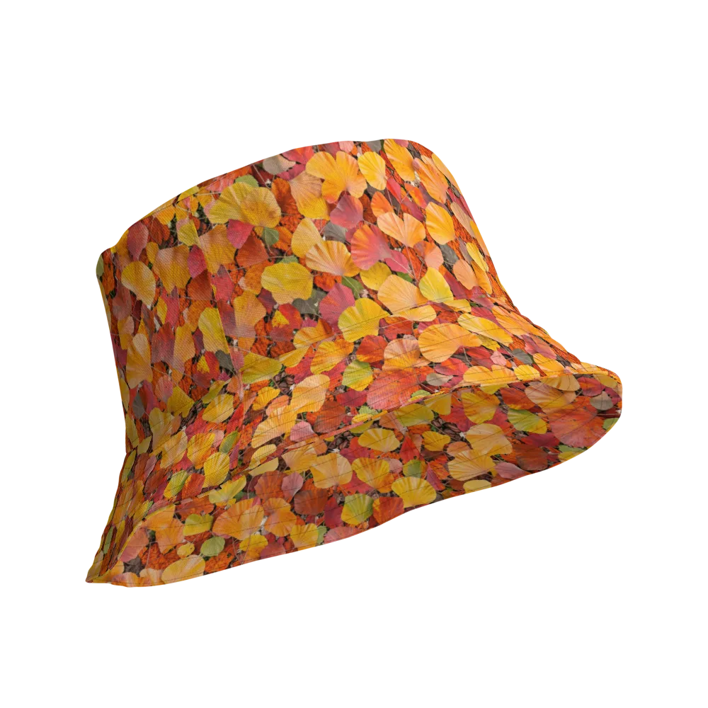 Ember Ginkgo on Reversible Bucket Hat — Product details Outside