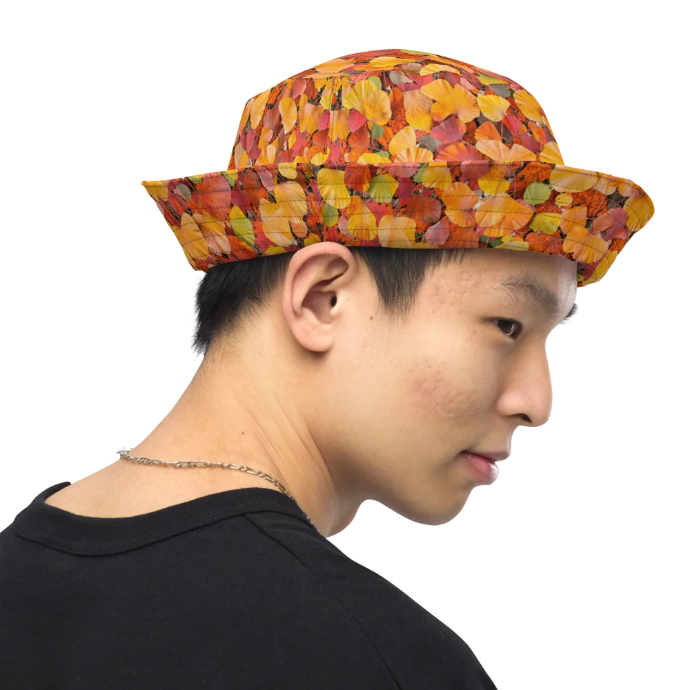 Ember Ginkgo on Reversible Bucket Hat — Right Outside