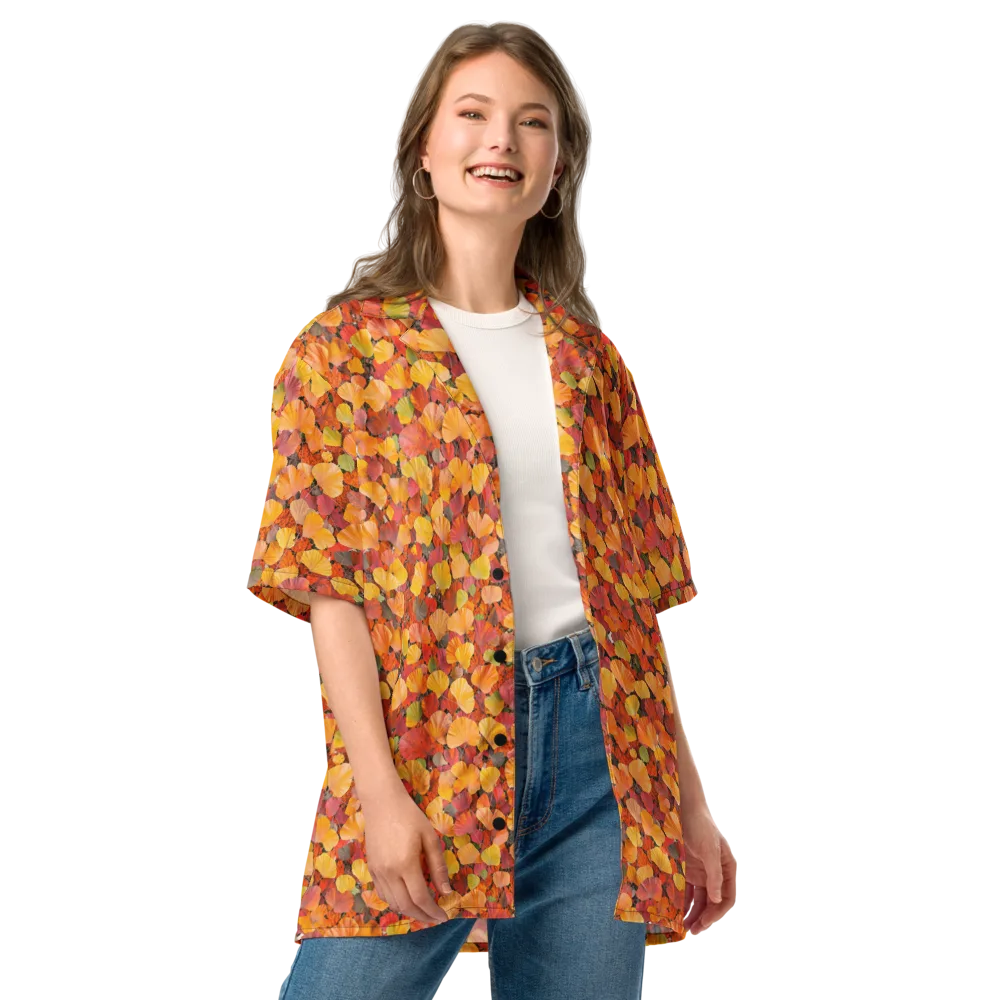 Ember Ginkgo on Button Shirt — Front
