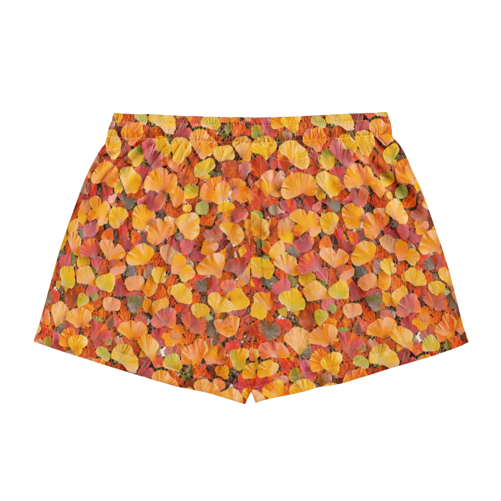 Ember Ginkgo on Women's Pajama Shorts — Back
