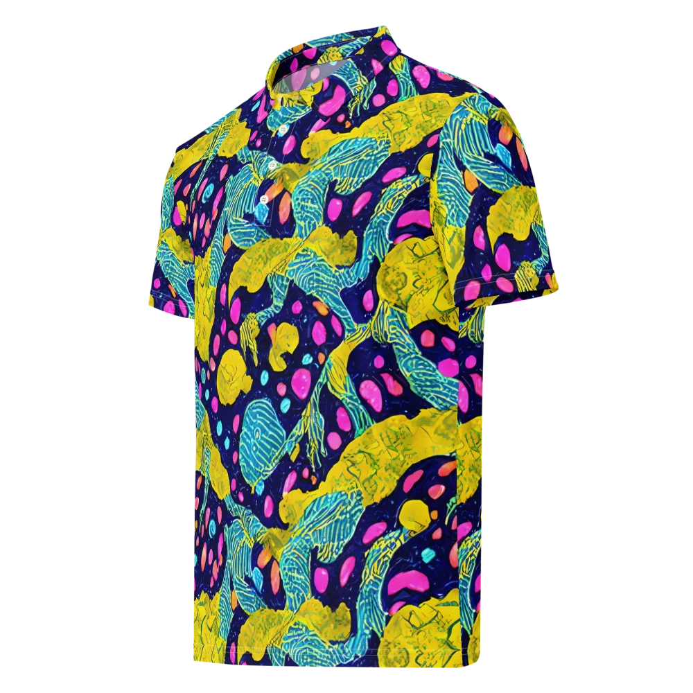 Deep-sea Daydream on Men's Slim Fit Polo Shirt — Left Front