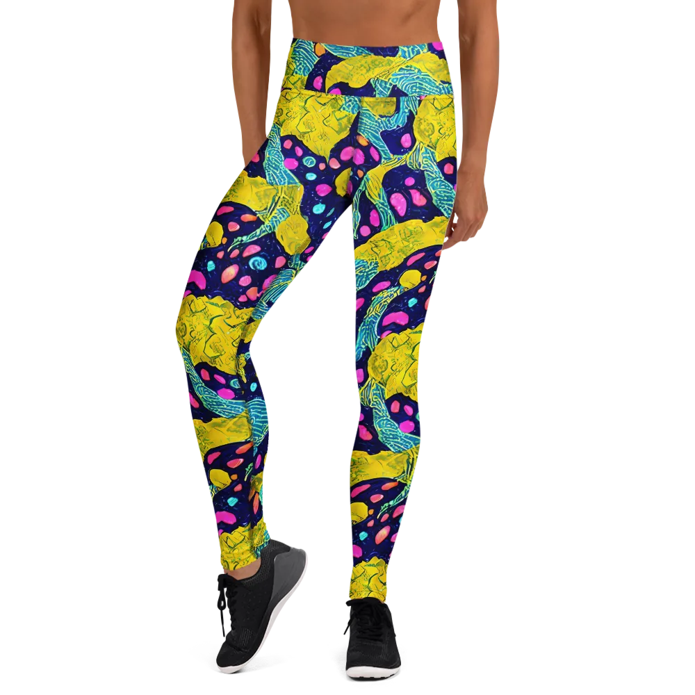Deep-sea Daydream on Yoga Leggings — Front