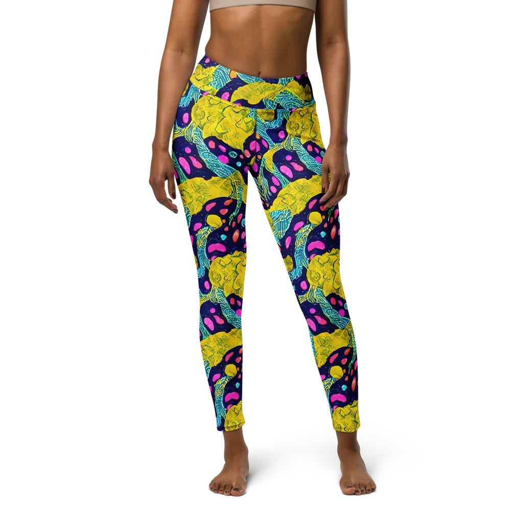 Deep-sea Daydream on Yoga Leggings — Front