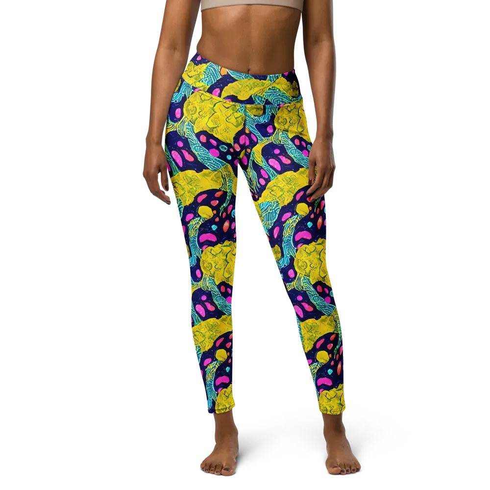 Deep-sea Daydream on Yoga Leggings — Front