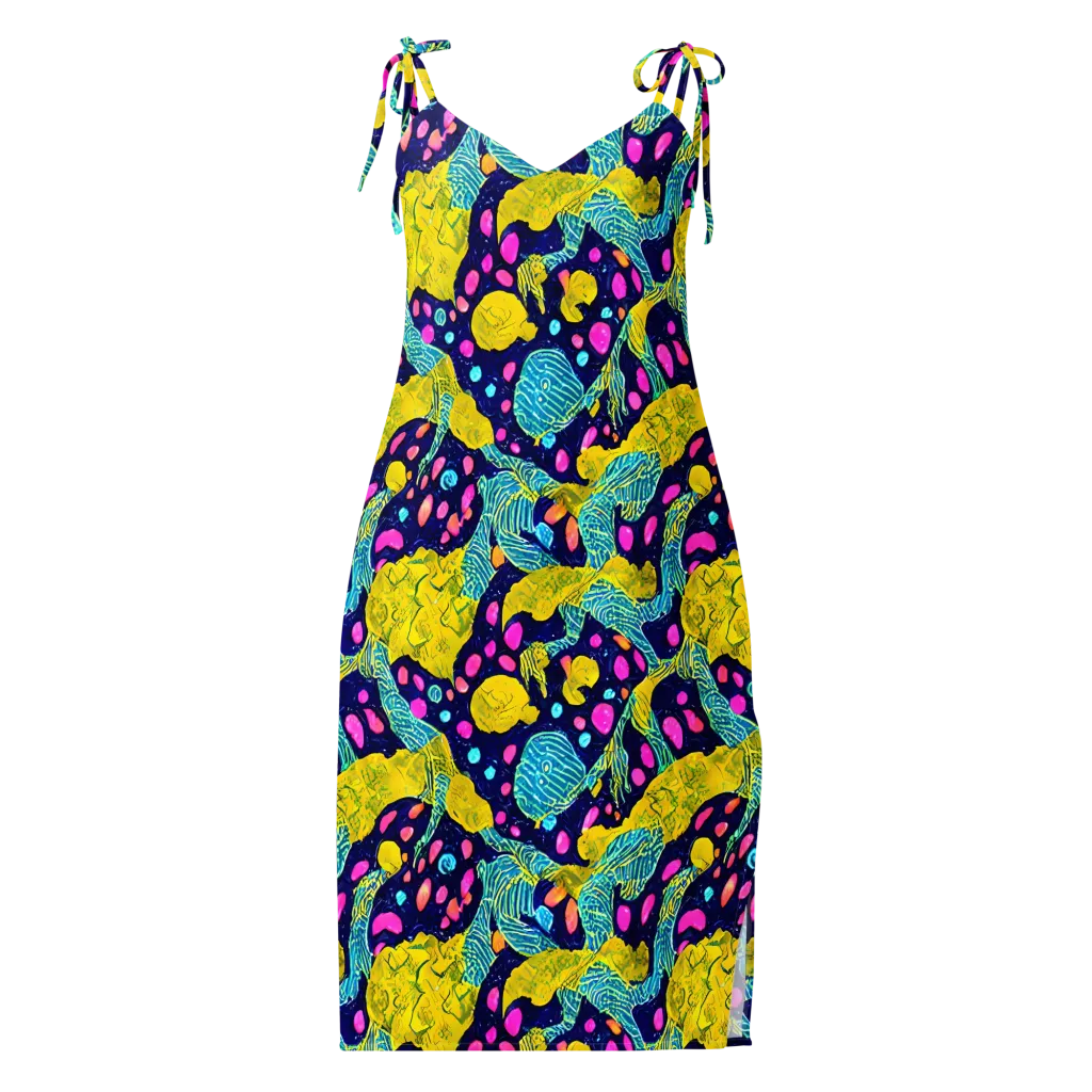 Deep-sea Daydream on Slip Dress — Front