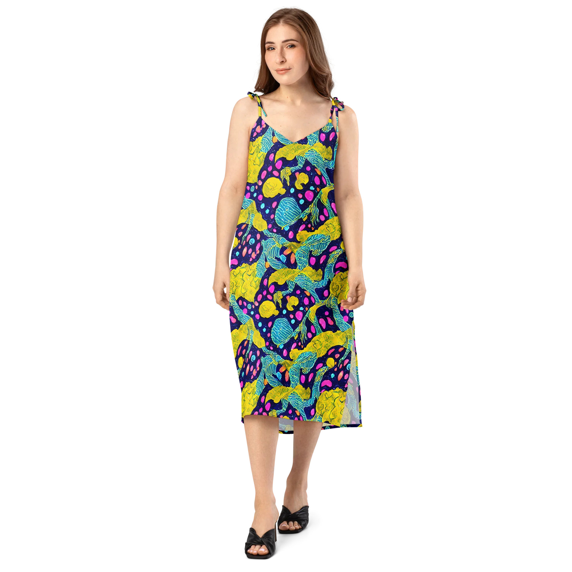 Deep-sea Daydream on Slip Dress — Front