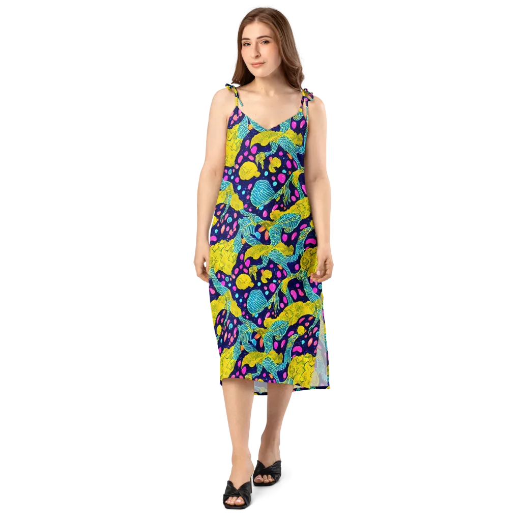 Deep-sea Daydream on Slip Dress — Front