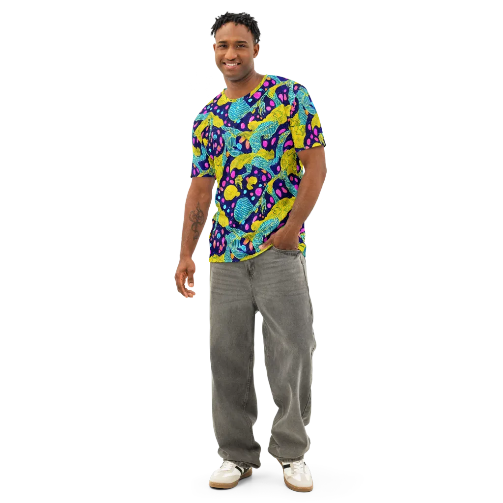 Deep-sea Daydream on Men's Cotton Crew Neck T-Shirt — Front