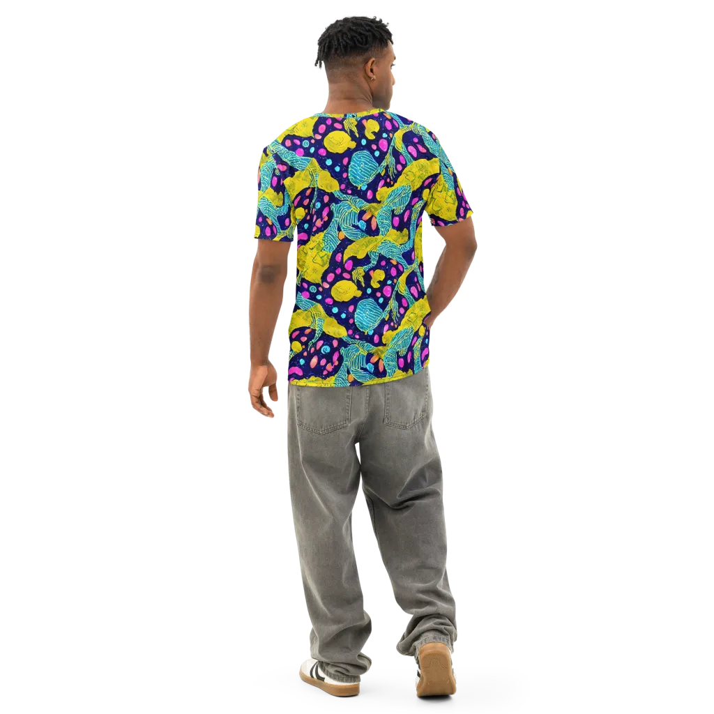 Deep-sea Daydream on Men's Cotton Crew Neck T-Shirt — Back