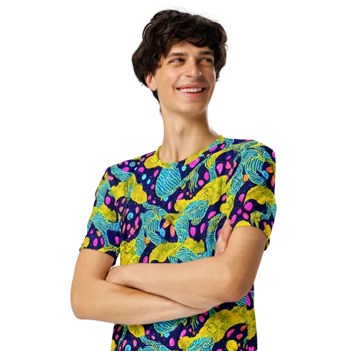 Deep-sea Daydream on a Men's Crew Neck T-Shirt