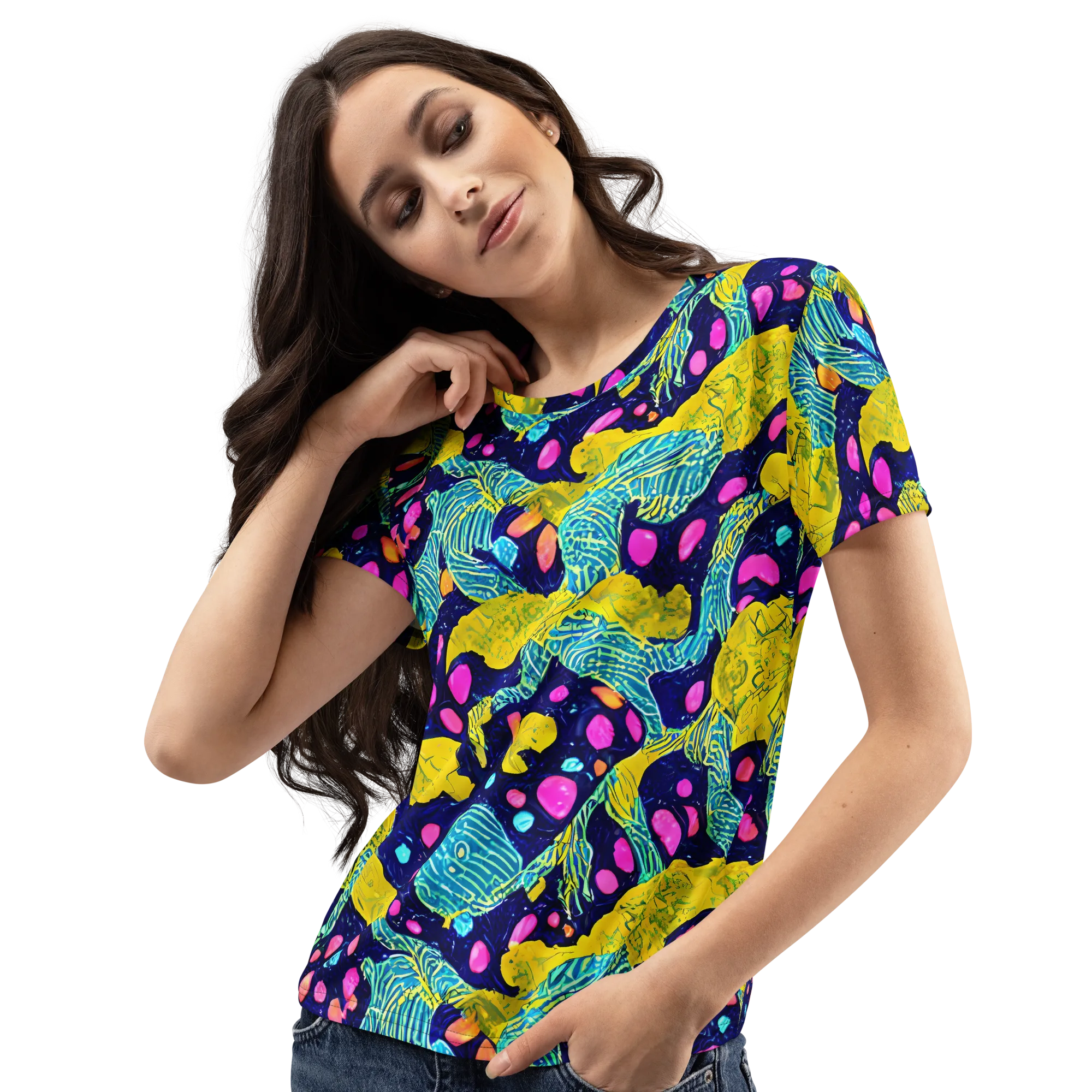 Deep-sea Daydream on Women's Crew Neck T-Shirt — Left Front