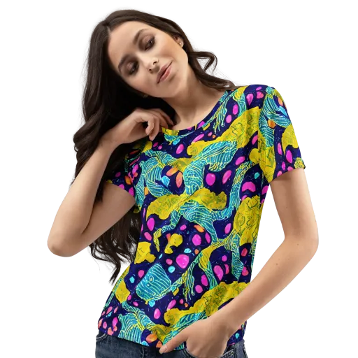 Deep-sea Daydream on a Women's Crew Neck T-Shirt