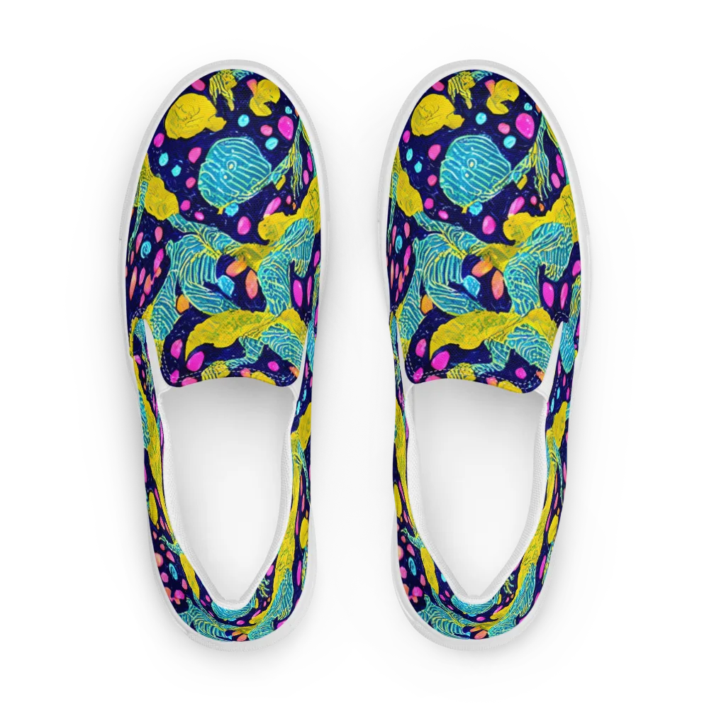 Deep-sea Daydream on Men's Slip-On Canvas Shoes — Front