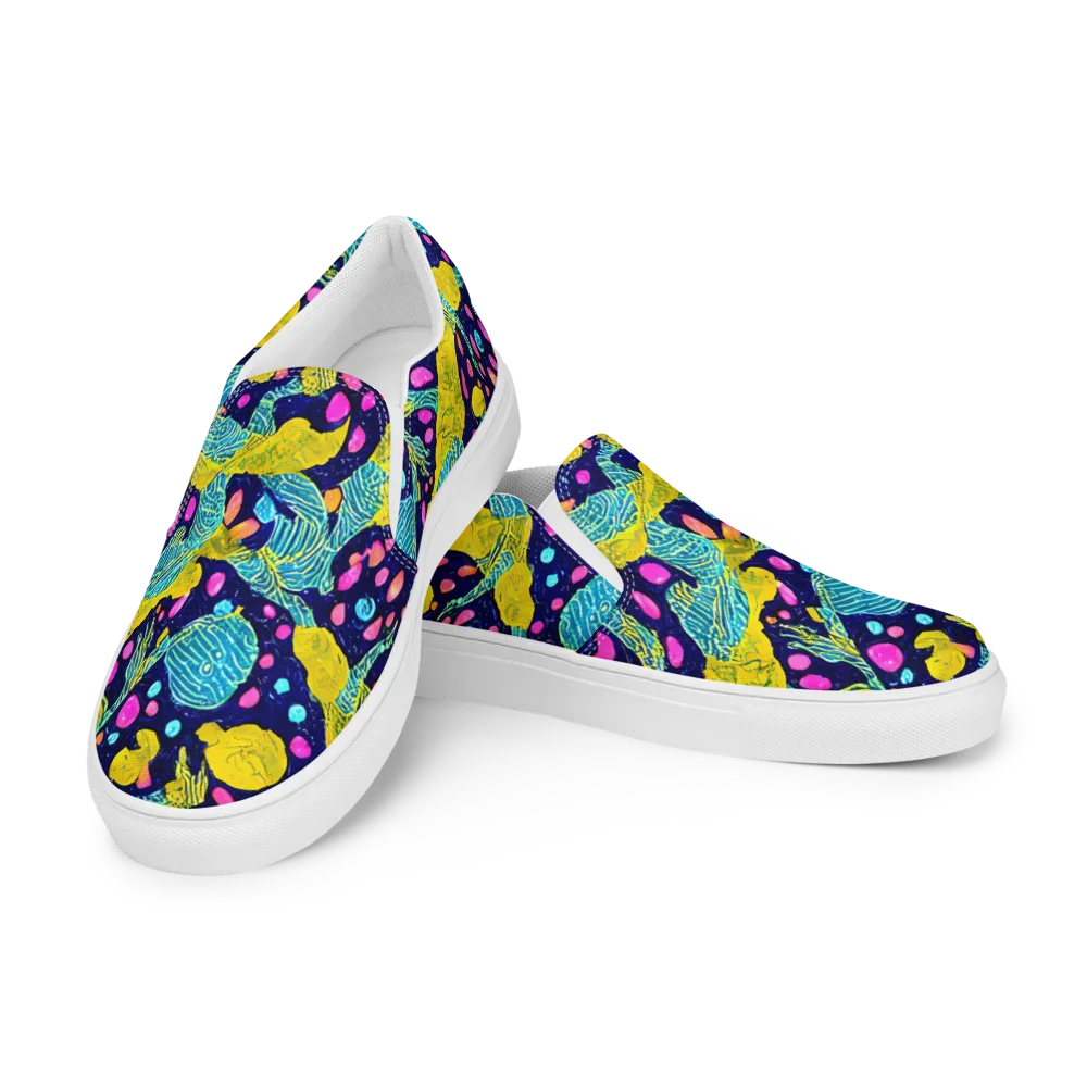 Deep-sea Daydream on Men's Slip-On Canvas Shoes — Left Front