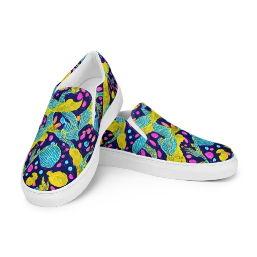 Deep-sea Daydream on a Men's Slip-On Canvas Shoes