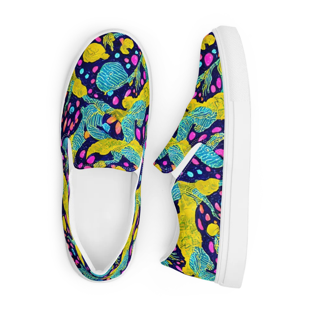 Deep-sea Daydream on Men's Slip-On Canvas Shoes — Front