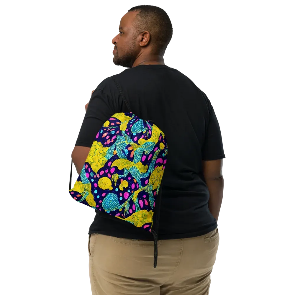 Deep-sea Daydream on Drawstring Bag — Front
