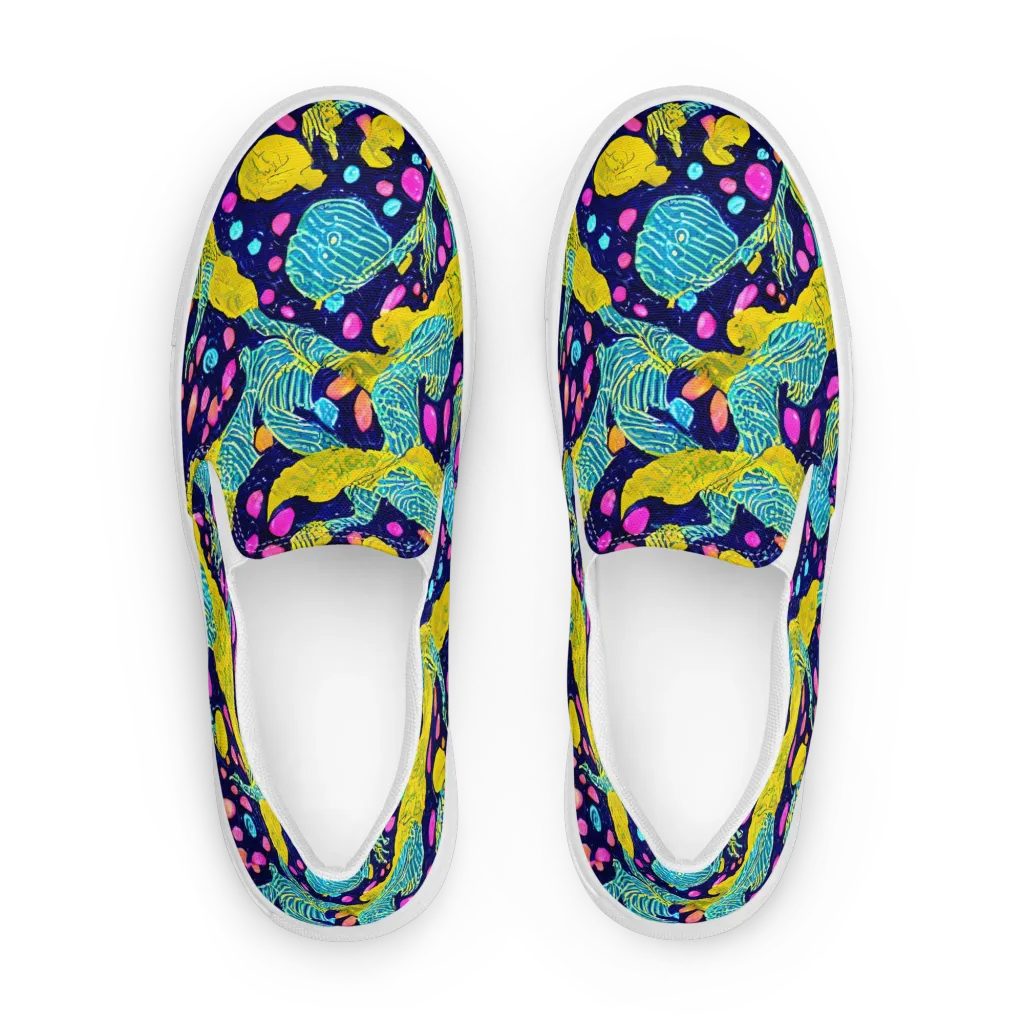 Deep-sea Daydream on Women's Slip-On Canvas Shoes — Front