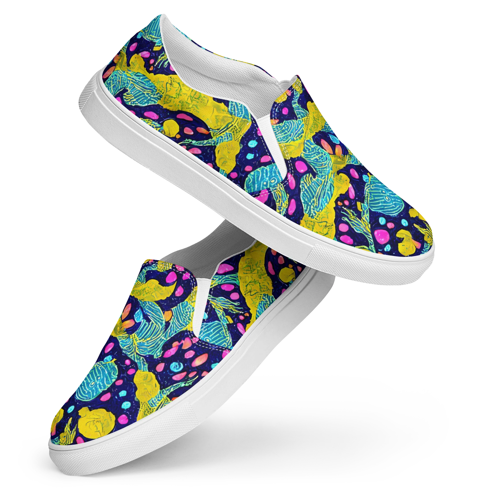 Deep-sea Daydream on Women's Slip-On Canvas Shoes — Front