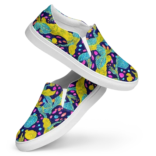 Deep-sea Daydream on a Women's Slip-On Canvas Shoes