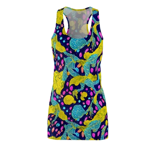 Deep-sea Daydream on a Racerback Dress