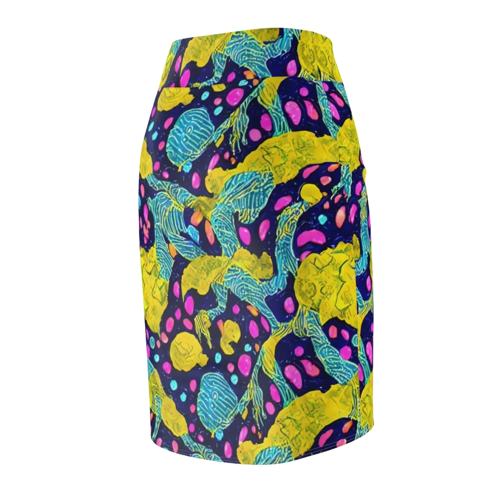 Deep-sea Daydream on Pencil Skirt — Back Side