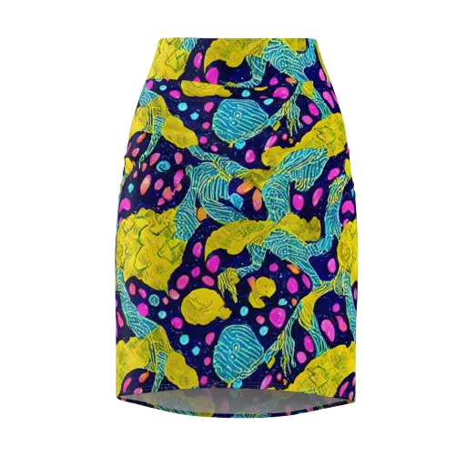 Deep-sea Daydream on a Pencil Skirt
