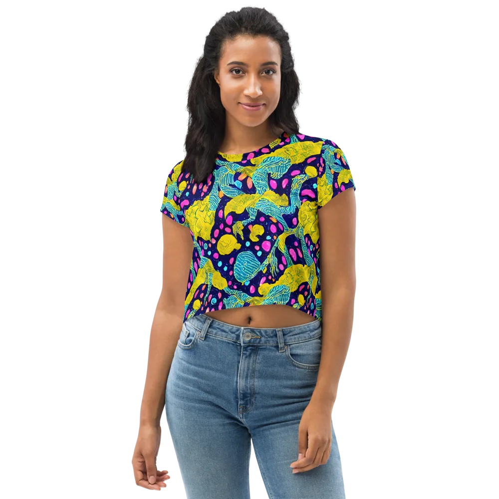 Deep-sea Daydream on Crop Tee — Front